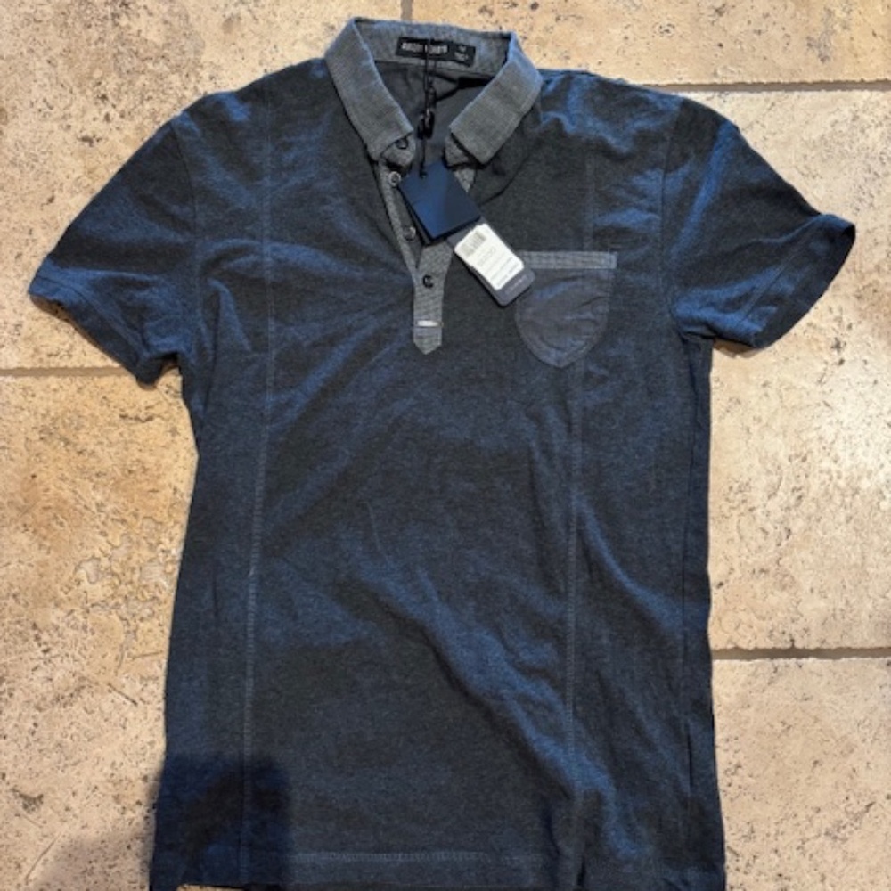 Mens Antony Morato short sleeve shirt charcoal size M New with Tags